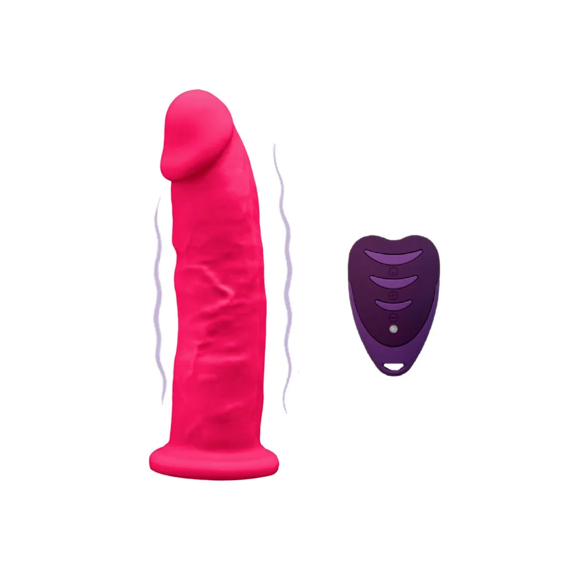 Realistischer Penis Modell 2 Rosa + mit Fernbedienung Lrs 17 cm von Silexd | Fesselliebe.de