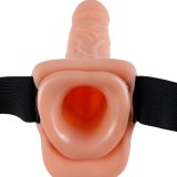 Verstellbarer Gurt mit Fernbedienung, Penis und Hoden, wiederaufladbar 17,8 cm von Fetish Fantasy Series | Fesselliebe.de
