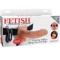 Verstellbarer Gurt mit Fernbedienung, Penis und Hoden, wiederaufladbar 17,8 cm von Fetish Fantasy Series