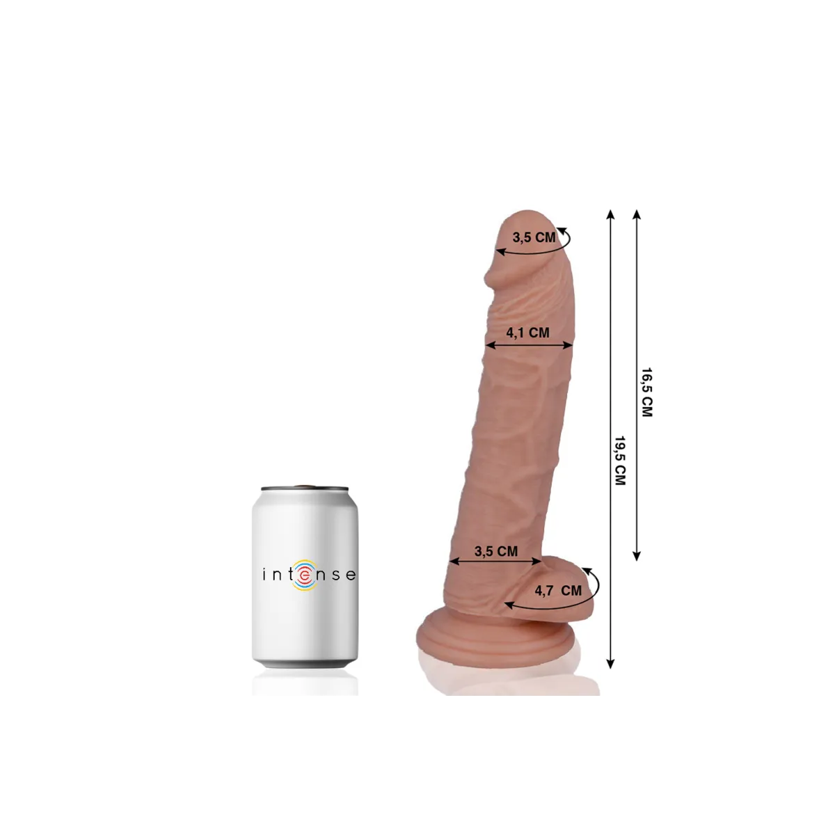 Mr 15 Realistischer Penis 19,5 cm -O- 4,1 cm von Mr, Intense | Fesselliebe.de