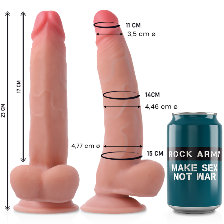Doppeldichte Leopard 23 cm -O- 4,77 cm von Rock Army | Fesselliebe.de