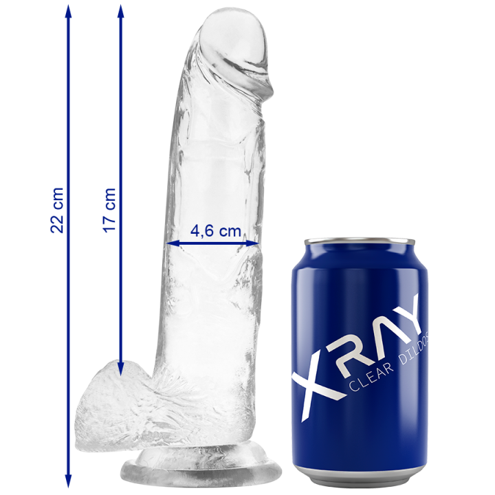 Klarer Hahn mit Eier 22 cm -O- 4,6 cm von X Ray | Fesselliebe.de