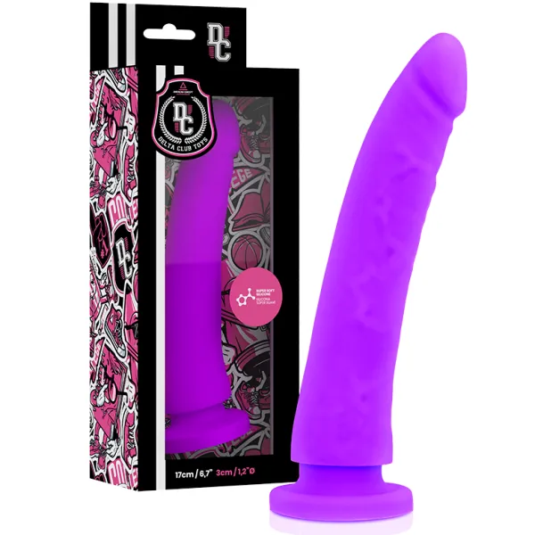 Toys Lila Dildo Medizinisches Silikon 17 cm -O- 3 cm von Deltaclub | Fesselliebe.de
