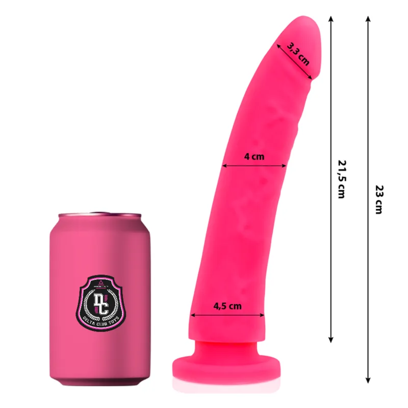 Toys Rosa Dildo Medizinisches Silikon 23 cm -O- 4,5 cm von Deltaclub | Fesselliebe.de