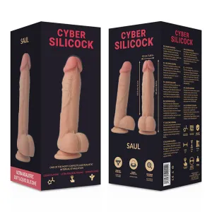 Saul Ultra Realistisches, Weiches Flüssige Silikon 21 cm -O- 4,2 cm von Cyber Silicock