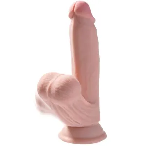 Plus 3D Dildo Swinging Balls 15,2 cm Helle Haut von King Cock Plus | Fesselliebe.de