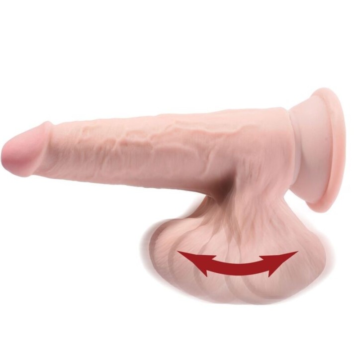 Plus 3D Dildo Swinging Balls 15,2 cm Helle Haut von King Cock Plus | Fesselliebe.de