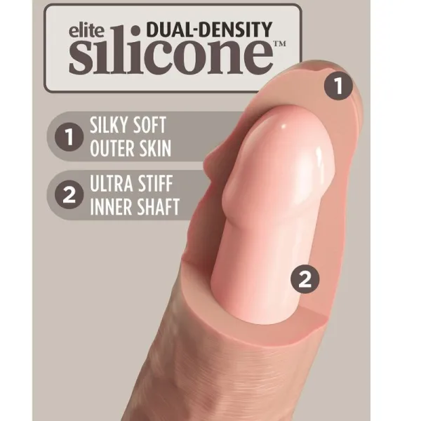 Elite Realistischer Silikondildo 15,2 cm von King Cock | Fesselliebe.de