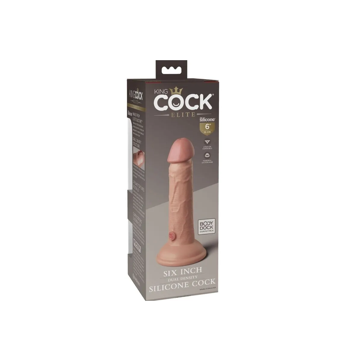 Elite Realistischer Silikondildo 15,2 cm von King Cock | Fesselliebe.de