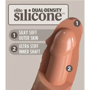 Elite Realistischer Silikondildo 17,8 cm Karamell von King Cock