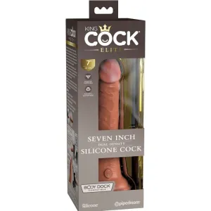 Elite Realistischer Silikondildo 17,8 cm Karamell von King Cock