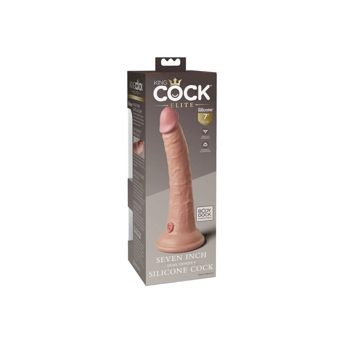 Elite Realistischer Silikondildo 17,8 cm von King Cock | Fesselliebe.de