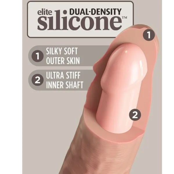 Elite Realistischer Silikondildo 23 cm von King Cock | Fesselliebe.de
