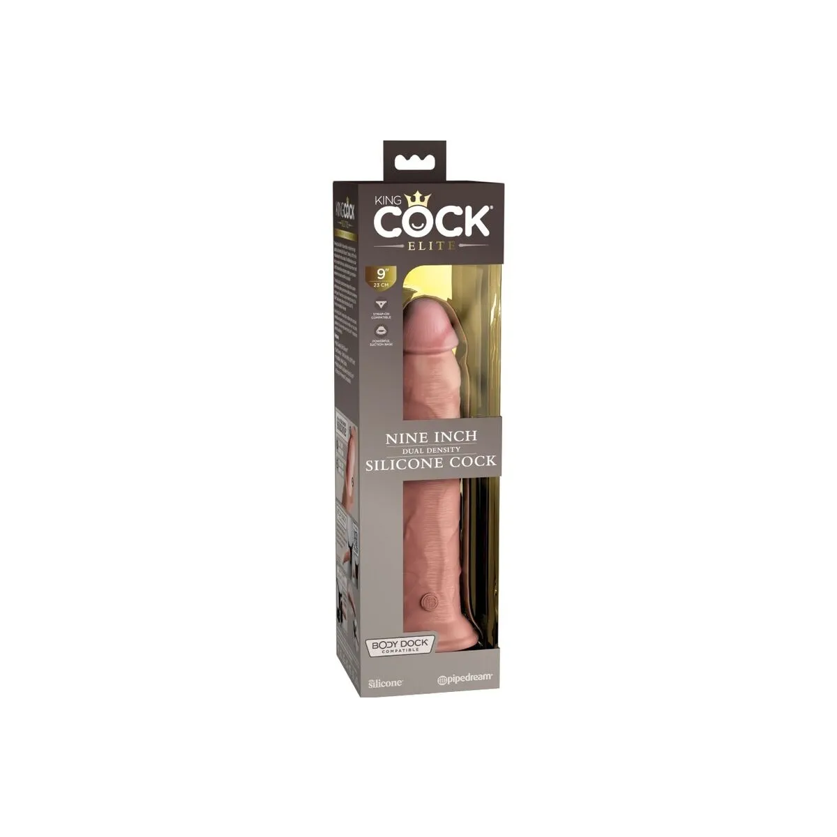 Elite Realistischer Silikondildo 23 cm von King Cock | Fesselliebe.de