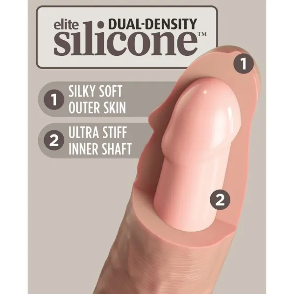 Elite Realistischer Silikondildo 28 cm von King Cock | Fesselliebe.de