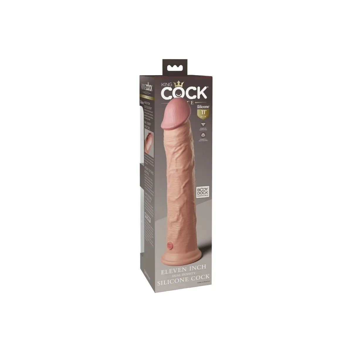 Elite Realistischer Silikondildo 28 cm von King Cock | Fesselliebe.de