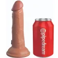 Elite Realistischer Dildo mit Vibration und Silikon 15,2 cm Karamell von King Cock