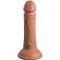 Elite Realistischer Dildo mit Vibration und Silikon 15,2 cm Karamell von King Cock