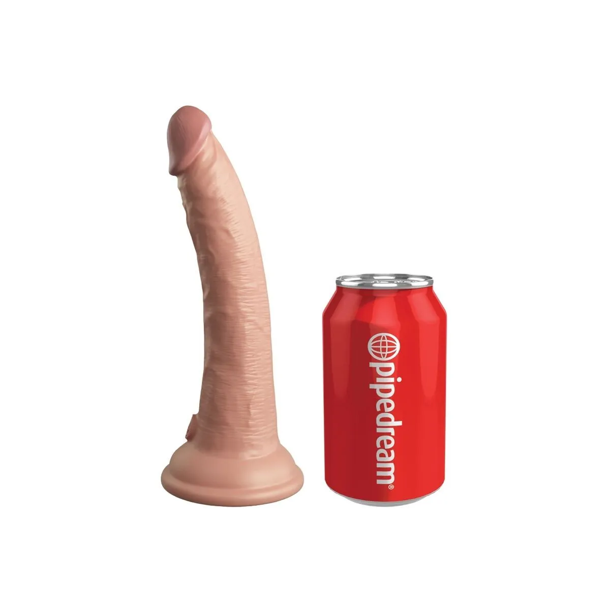 Elite Realistischer Dildo Vibrator & Silikon mit Fernbedienung 17,8 cm von King Cock | Fesselliebe.de