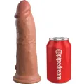 Elite Realistischer Dildo mit Vibration und Silikon 20,3 cm Karamell von King Cock
