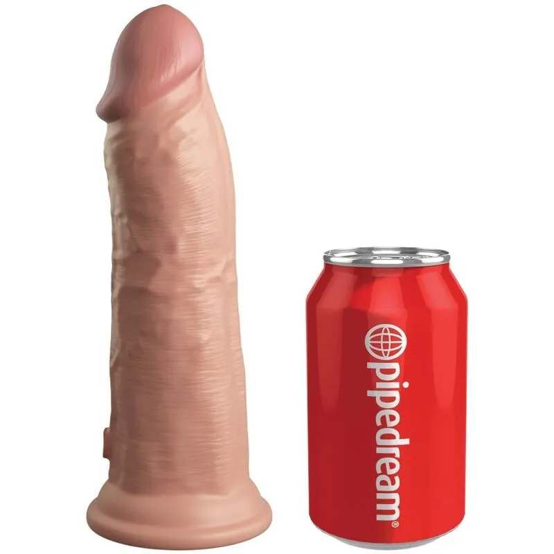 Elite Realistischer Dildo mit Vibration und Silikon 20,3 cm von King Cock | Fesselliebe.de