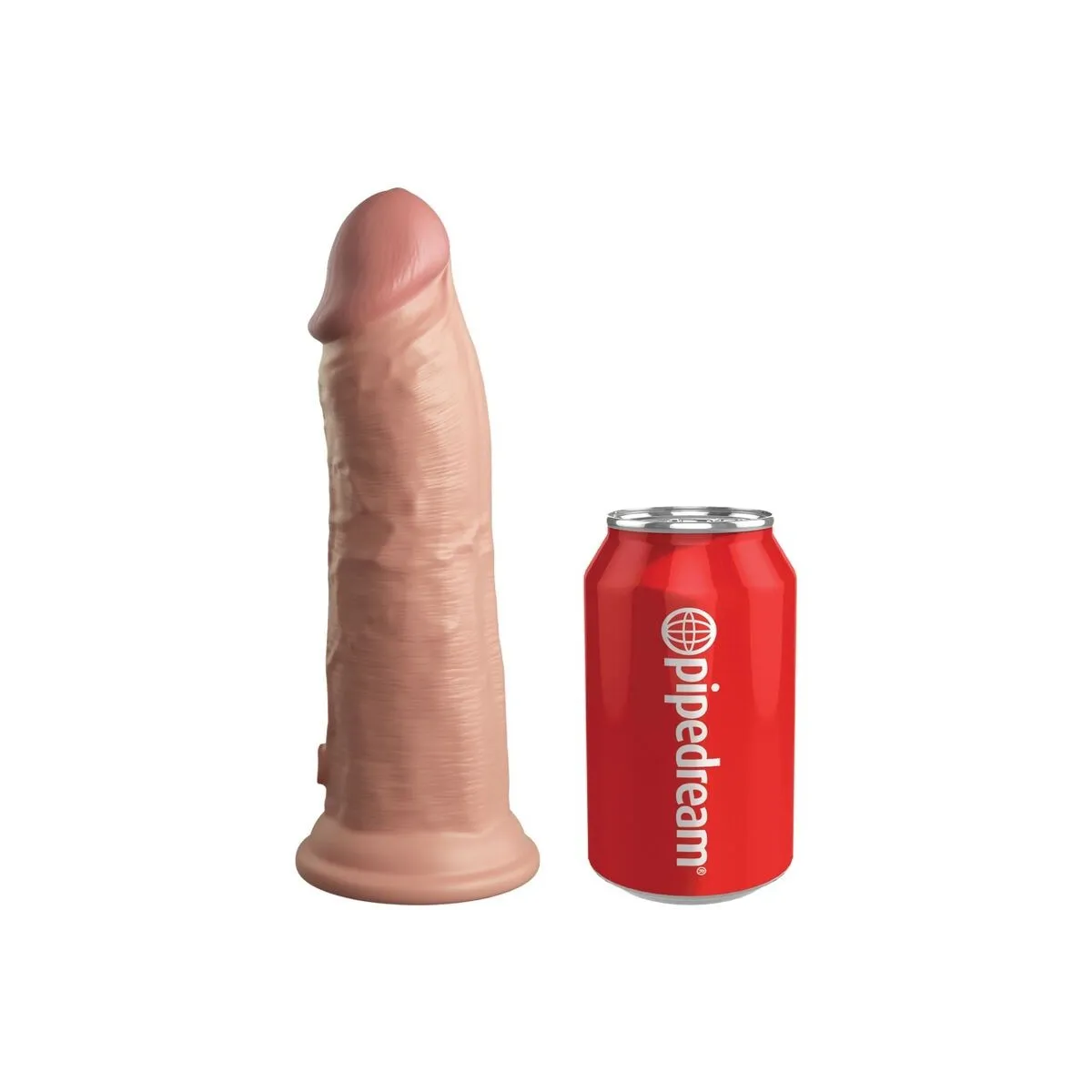 Elite Realistischer Dildo mit Vibration und Silikon 20,3 cm von King Cock | Fesselliebe.de