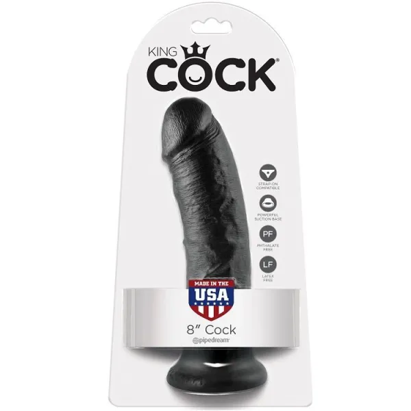 8 Dildo Schwarz 20,3 cm von King Cock | Fesselliebe.de