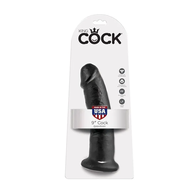 9 Dildo Schwarz 22,9 cm von King Cock | Fesselliebe.de