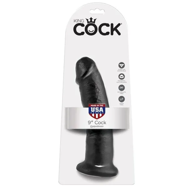 9 Dildo Schwarz 22,9 cm von King Cock | Fesselliebe.de