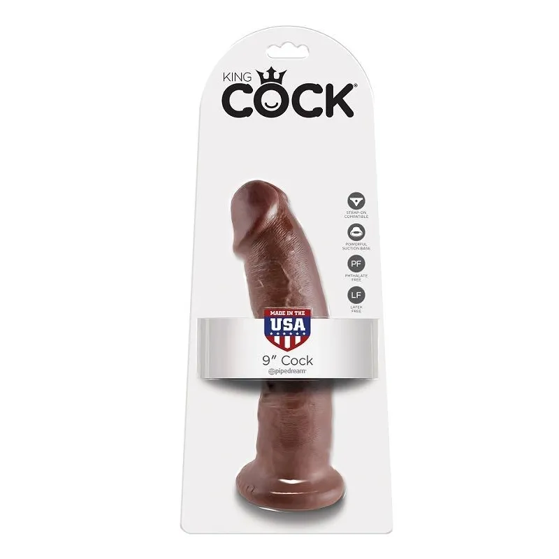 9 Hahn Braun 22,9 cm von King Cock | Fesselliebe.de
