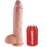 10 Schwanzfleisch mit Eier 26,5 cm von King Cock | Fesselliebe.de
