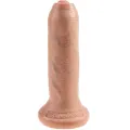 Realistischer Dildo Ungeschnittenes Fleisch 15 cm von King Cock