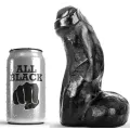 Realistischer Dong Schwarz 17 cm von All Black