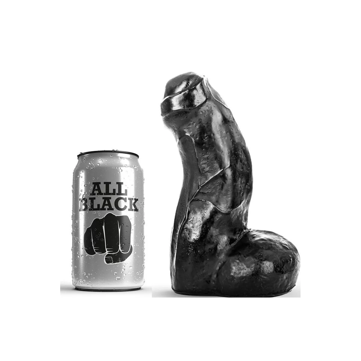 Realistischer Dong Schwarz 17 cm von All Black | Fesselliebe.de