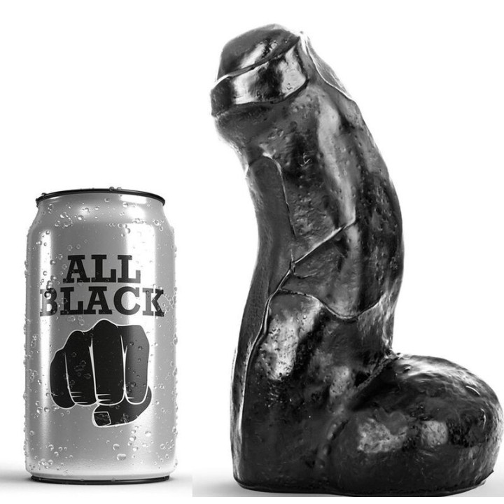 Realistischer Dong Schwarz 17 cm von All Black | Fesselliebe.de