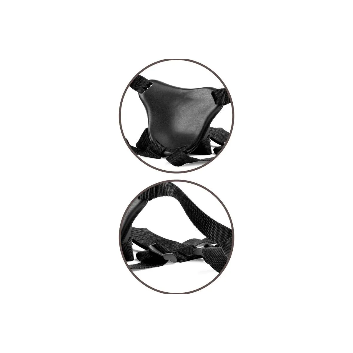 Elite Bequemer Verstellbarer Gurt mit Dildo 17,8 cm von King Cock | Fesselliebe.de