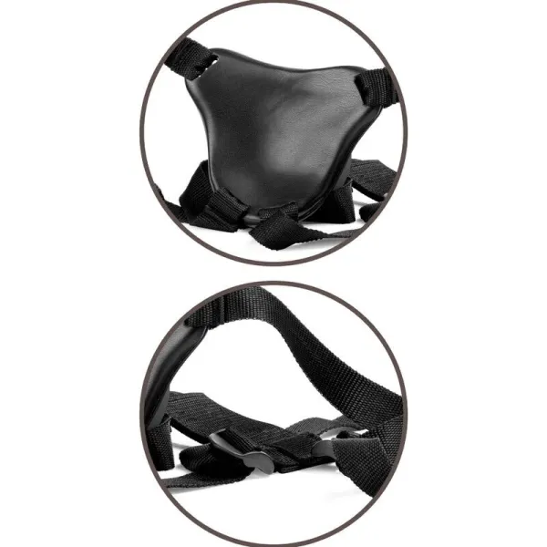 Elite Bequemer Verstellbarer Gurt mit Dildo 17,8 cm von King Cock | Fesselliebe.de