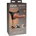 Elite Bequemer Verstellbarer Gurt mit Dildo 17,8 cm von King Cock