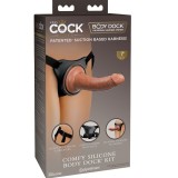 Elite Bequemer Verstellbarer Gurt mit Dildo 17,8 cm von King Cock | Fesselliebe.de