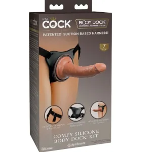 Elite Bequemer Verstellbarer Gurt mit Dildo 17,8 cm von King Cock