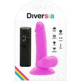 Flexibler Vibrierender Dildo Lila 17 cm -O- 3,3 cm von Diversia | Fesselliebe.de