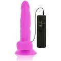 Flexibler Vibrierender Dildo Lila 18 cm -O- 4 cm von Diversia