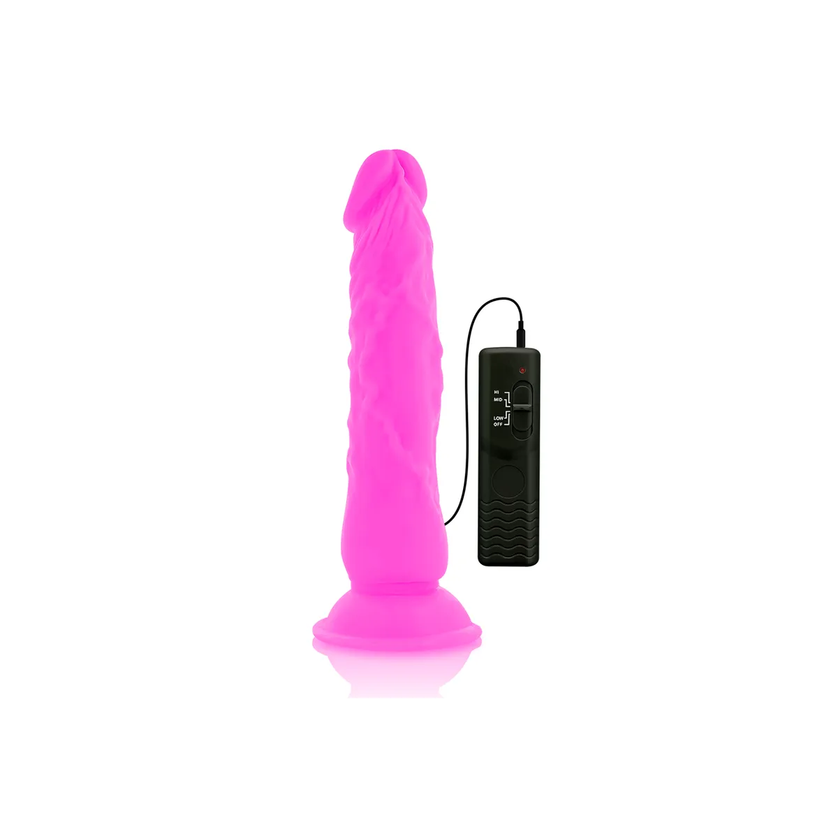 Flexibler Vibrierender Dildo Lila 21 cm -O- 4,9 cm von Diversia | Fesselliebe.de