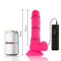 Flexibler Vibrierender Dildo Rosa 20,5 cm -O- 4,2 cm von Diversia