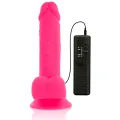Flexibler Vibrierender Dildo Rosa 20,5 cm -O- 4,2 cm von Diversia