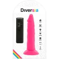 Flexibler Dildo mit Vibration Rosa 23 cm -O- 4,3 cm von Diversia