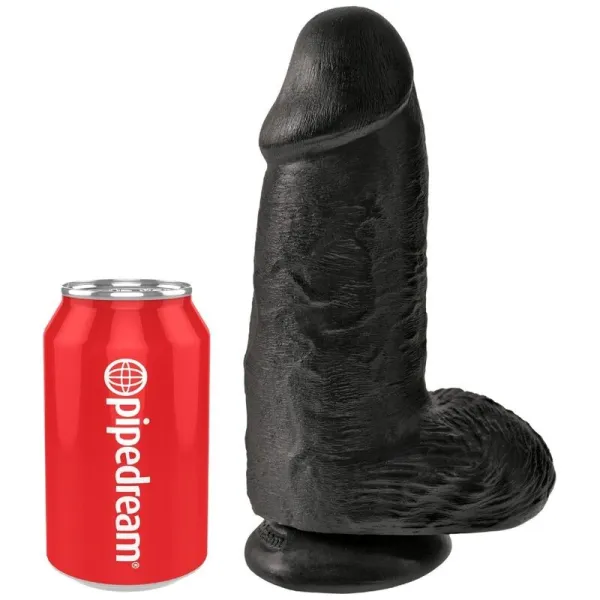 Polliger Realistischer Penis 23 cm Schwarz von King Cock | Fesselliebe.de