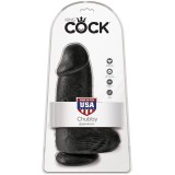Polliger Realistischer Penis 23 cm Schwarz von King Cock | Fesselliebe.de