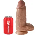 Polliger Realistischer Penis 23 cm Karamell von King Cock