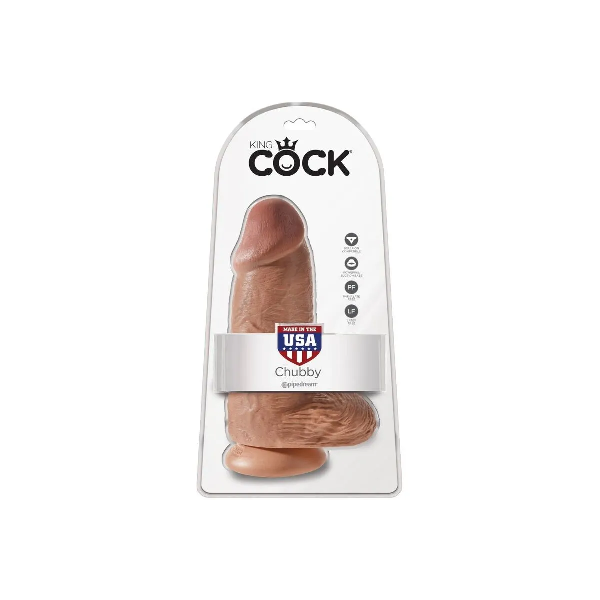 Polliger Realistischer Penis 23 cm Karamell von King Cock | Fesselliebe.de